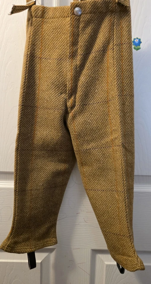 Terno de lã vintage masculino Fieldston sob medida casaco calça chapéu terno de neve 3T - Imagem 3 de 4