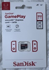 SanDisk 512GB Gameplay MicroSD Express Card SDSQXFN-512G-AW6GN Up To 880 Speed