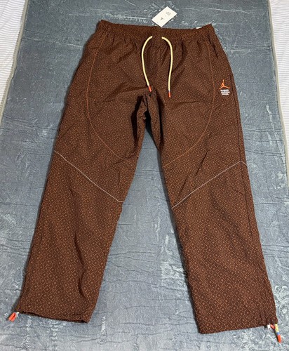 Jordan x Maison Chateau Rouge Woven Pants Brown Cinnamon Men XL DN3658-226 NWT