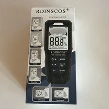 RDINSCOS Wood Moisture Meter Pinkness Wall Moisture Meter Digital Moisture MT-35