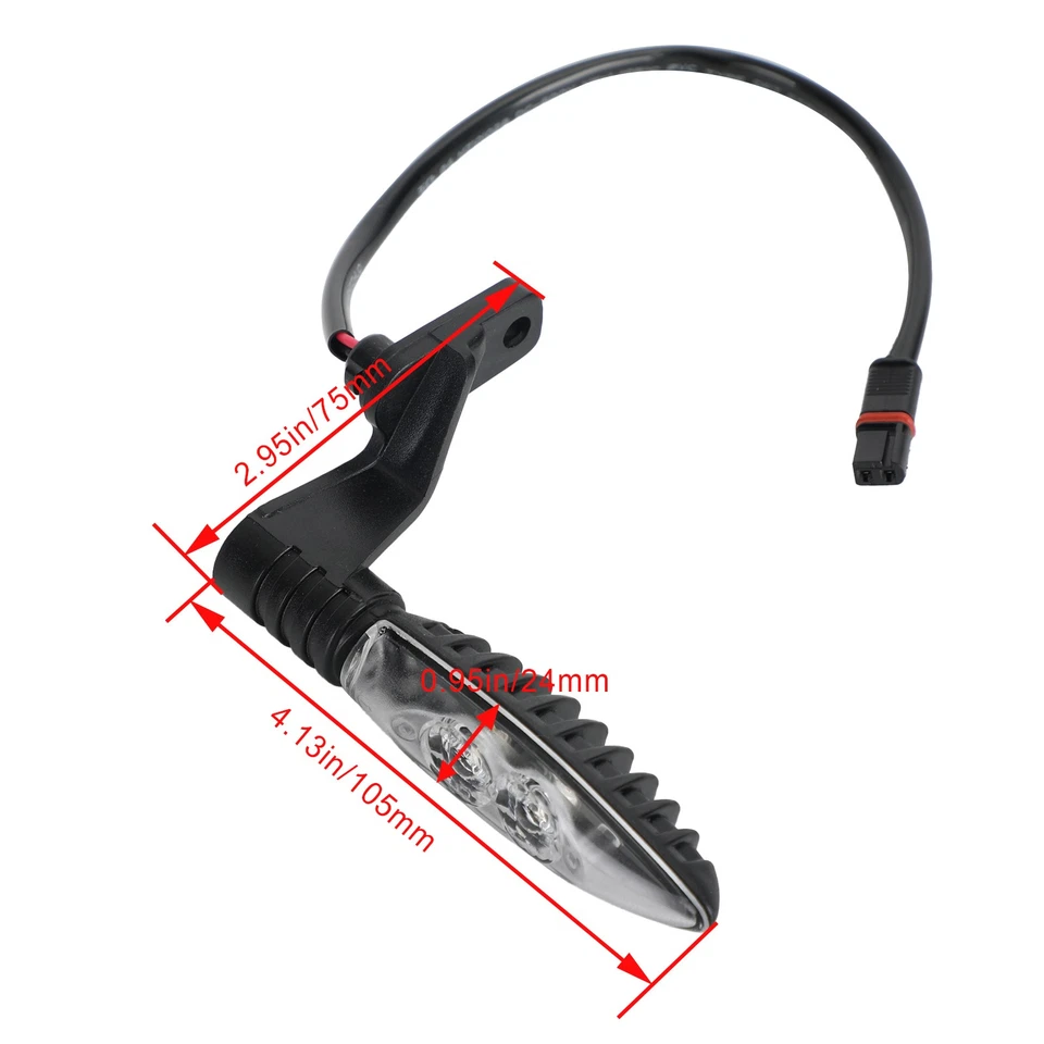 Rear LED Turn Signal Lights Indicator For BMW F650 F700GS F800 GS R1200 GS - Image 3 of 4