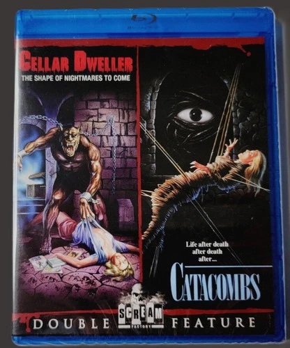 NEW RARE OOP SCREAM CELLAR DWELLER & CATACOMBS DOUBLE FEATURE MOVIE BLU RAY 1987