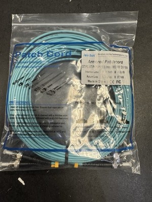 Jeirdus Patchcord ST/PC-ST/PC 50/125 3.0mm MM DX 15M