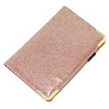 DGBDPACK Server Book - Books for Waitress with Zipper Sparkling Pink