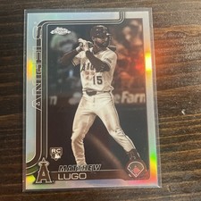 2025 Topps Chrome Update Series - Matthew Lugo #USC166 Sepia Refractor (RC)