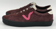 Vans Sport Low Suede Trainers Shoes Burgundy Women s Size 7.5 New