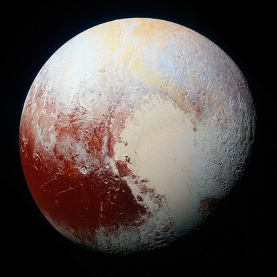 NASA - High-Resolution Enhanced Color View of Pluto - Paper or Canvas