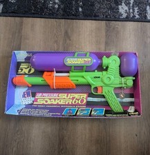 Vtg 1992 Larami Air Pressure Super Soaker 60 Water Gun Green Purple New In Box