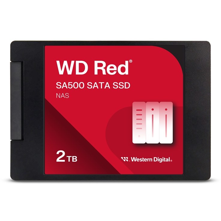 SanDisk Red WD � SA500 SATA SSD 25""/7 mm POWERED BY 2 TB