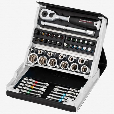 Hazet 2200SC-2-PD Porsche Motorsport SmartCase Metric 1/4'' Socket Set, 50 PIeces