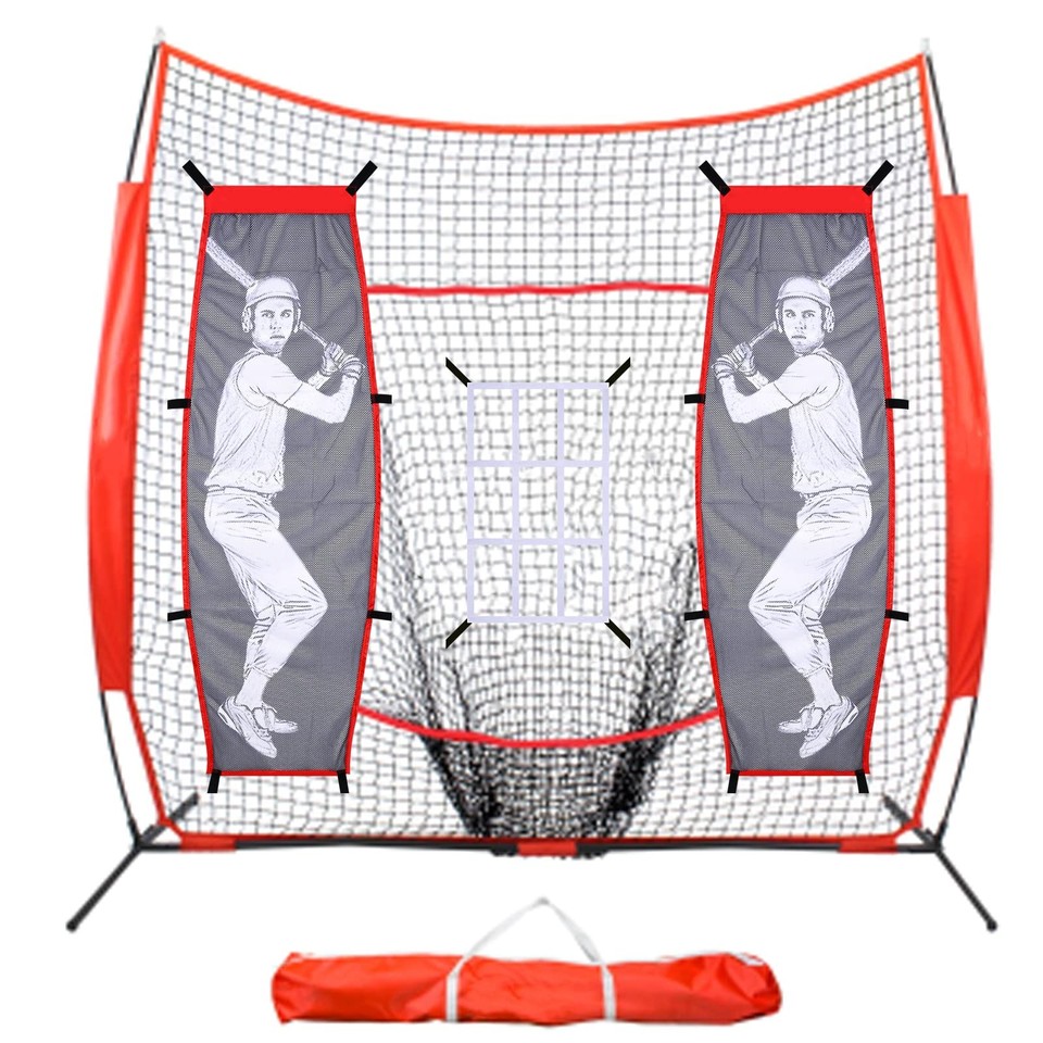 AOLIGEIJS 6'x6' Baseball Softball Practice Net,Pitching Net - View #3