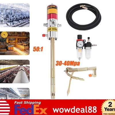 50:1 Ratio Air Operated Grease Pump Grease Pump High Pressure + Universal Gun