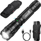 Torcia Tattica Con Fondina per Cintura Di Servizio, Torcia Da Polizia 1000 Lumen