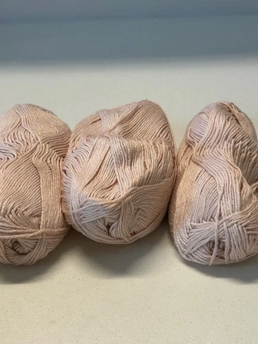 NICE Lot 3 Cake Peru SemiSoft Alpaca Wool Yarn Mix 8.0oz 226gr 449 Lite Pink A - product listing photo