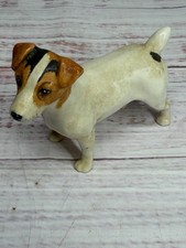 Vintage Beswick Dog Figurine Glazed Jack Russell Terrier 3.5"