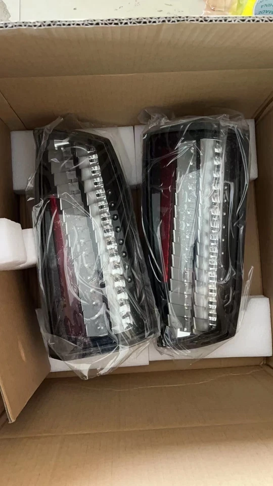 PAR DE LUCES TRASERAS TRANSPARENTES EURO CADILLAC STS 2005-2011 2 piezas nuevas OEM GM Foto 3 de 4