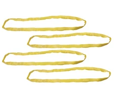 (4 Pack) Endless Round Sling 8' Yellow 8400# VLL Crane Rigging Hoist Wrecker ...