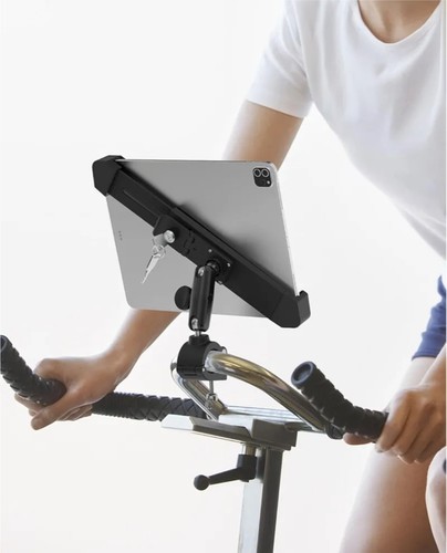 Support Tablette de Sécurité, Pince Industrielle Support Tablette Résistant avec Serrure et Clé, - Photo 3/7
