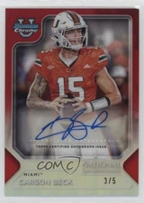 2025 Topps National Convention Red Refractor /5 Carson Beck #FB-CB