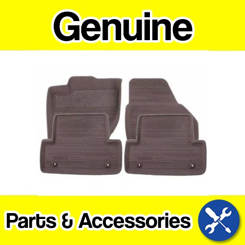 Genuine Volvo V40, V40 CC (13-) Rubber Floor Mats (LHD Colour: Edge Brown)