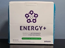 29 Packets - Amare Global Energy+ Pomegranate Lime - New in Box! Exp 1/2027