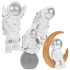  4pcs Resin Astronaut Figurine Spaceman Ornament Adorable Resin Spaceman Statue