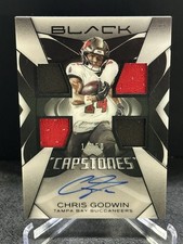 2025 Panini Black Chris Godwin Capstones Quad Patch Auto 14/50 Jersey # Match!