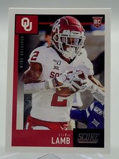 2020 SCORE CEEDEE LAMB ROOKIE FOOTBALL CARD OKLAHOMA SOONERS COWBOYS NFL 416 . rookie card picture