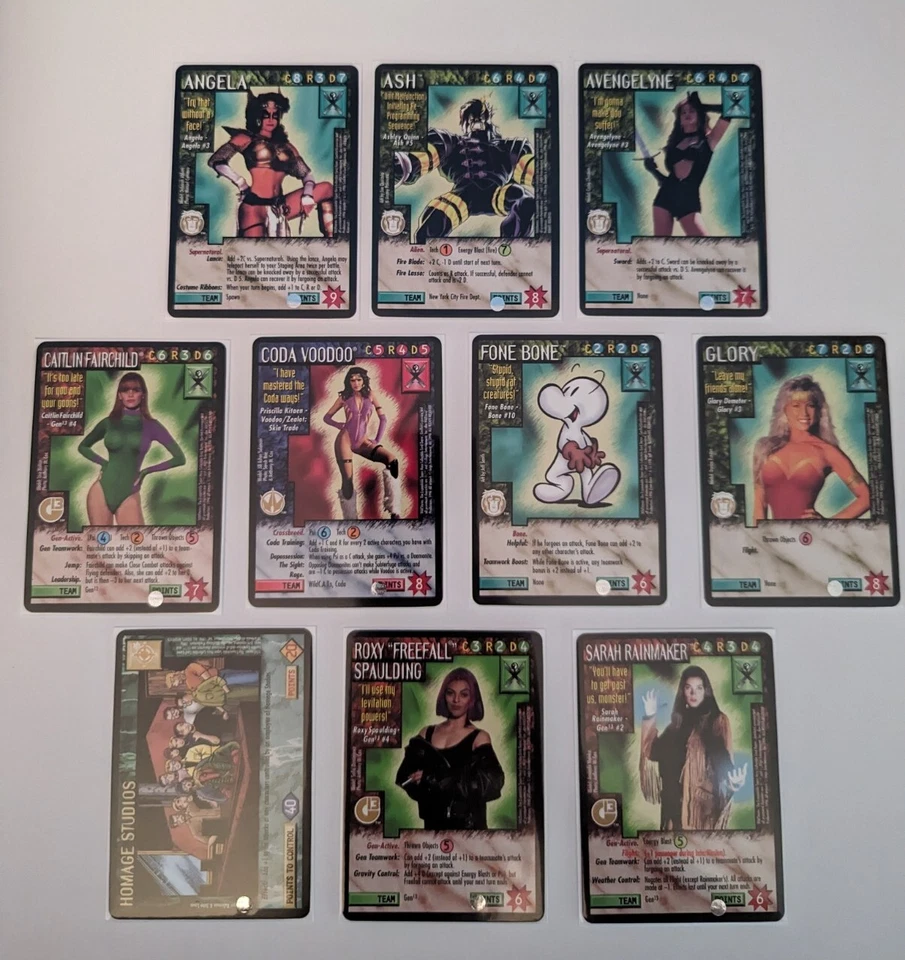 WildStorms CCG Conflict! Expansion Set Complete 152/152 All Chase All Rares - Изображение 2 из 2