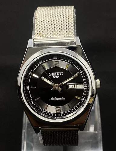 Vintage Seiko 5 Automatic 6309A Japan Men's Day / Date Wrist Watch