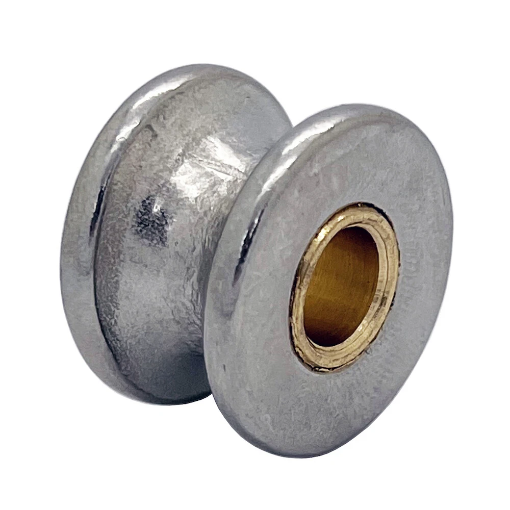 Metal pulley wheel outlet