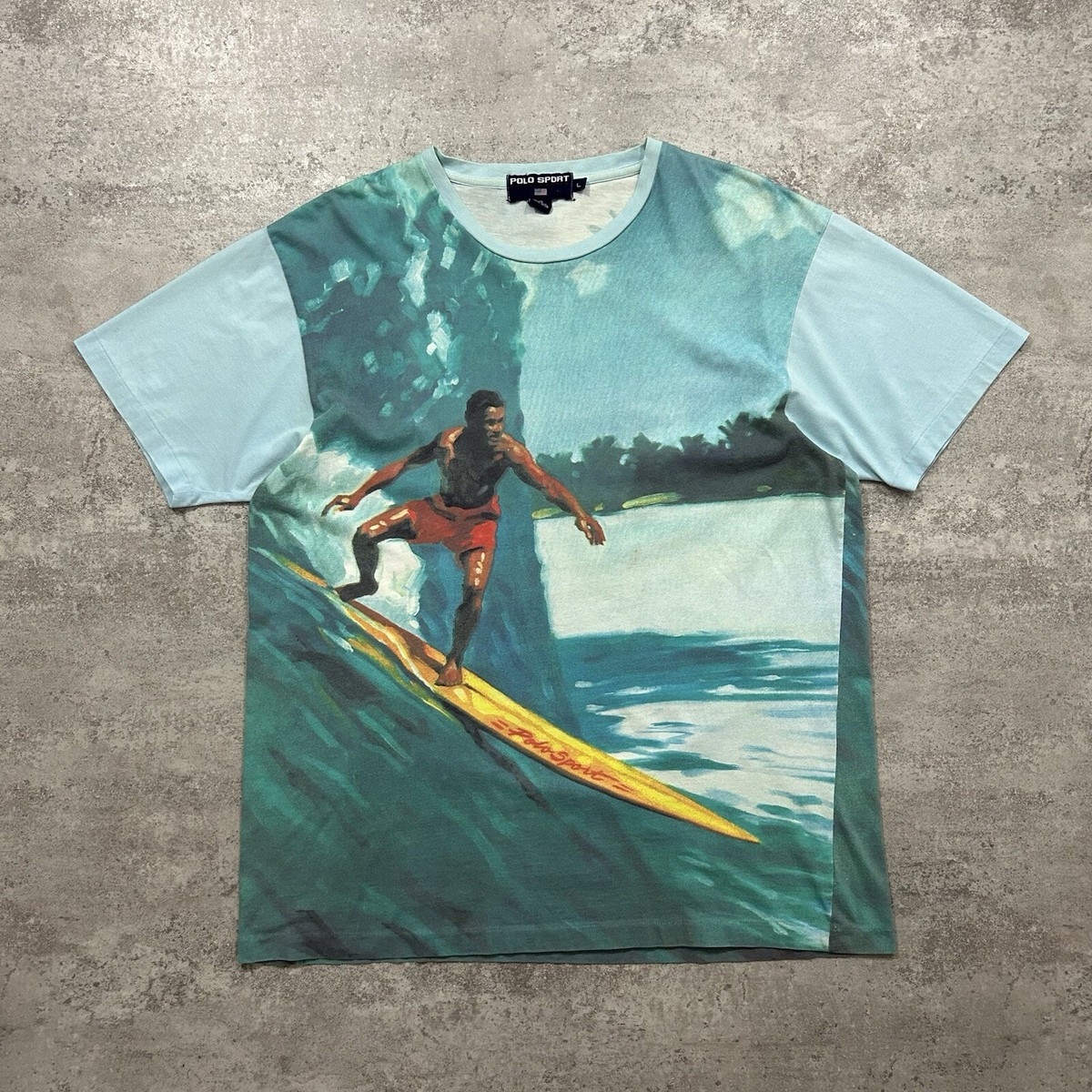 S*様 90’s POLO SPORT RALPH LAUTEN ラルフローレン VTG 90s POLO SPORT RALPH LAUREN SURFING ALL OVER PRINT AOP