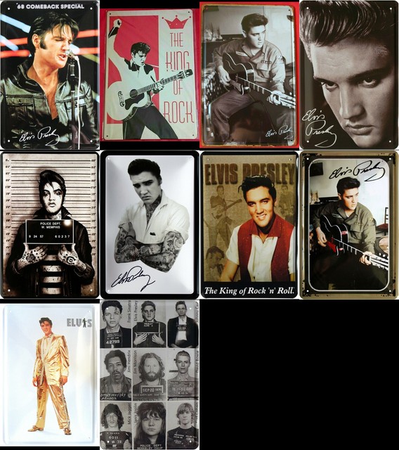 Blechschild 20x30 Elvis Presley King Rock n Roll US Kult Musiker Bar Kneipe COL Blechschild 20x30 Elvis Presley King Rock n Roll US Kult Musiker Bar Kneipe COL