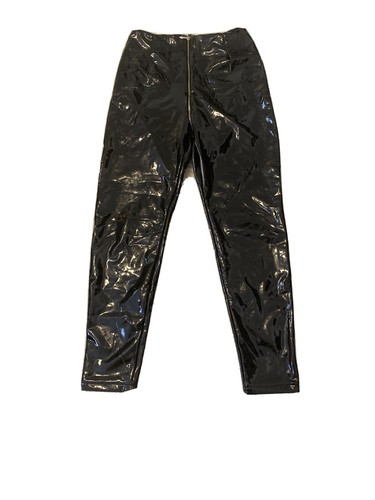 Black Patent Leather Pants Size Medium