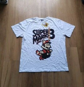 Super Mario Bros 3 Tshirt Mens 4XL Nintendo NES Retro Game Gaming Cotton Classic