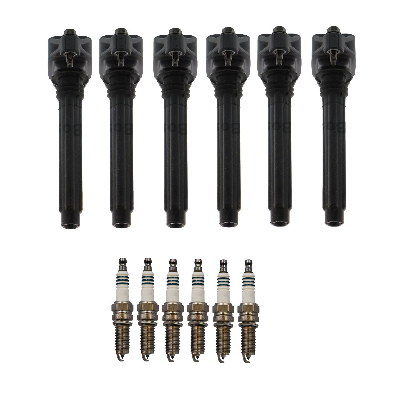 Bosch 6 Ignition Coil Denso 6 Iridium Power Spark Plug Kit For MDX 200 Accord V6