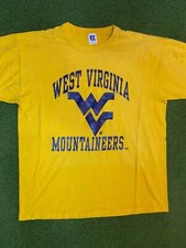 90s West Virginia Mountaineers - Vintage College T-Shirt Large 