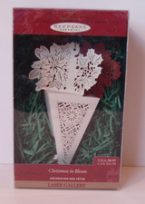 Hallmark Ornament from 1999 Christmas in Bloom Laser Gallery, NRFB