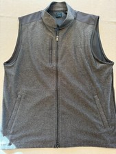 Greg Norman Golf Vest Mens Large Gray Herring...