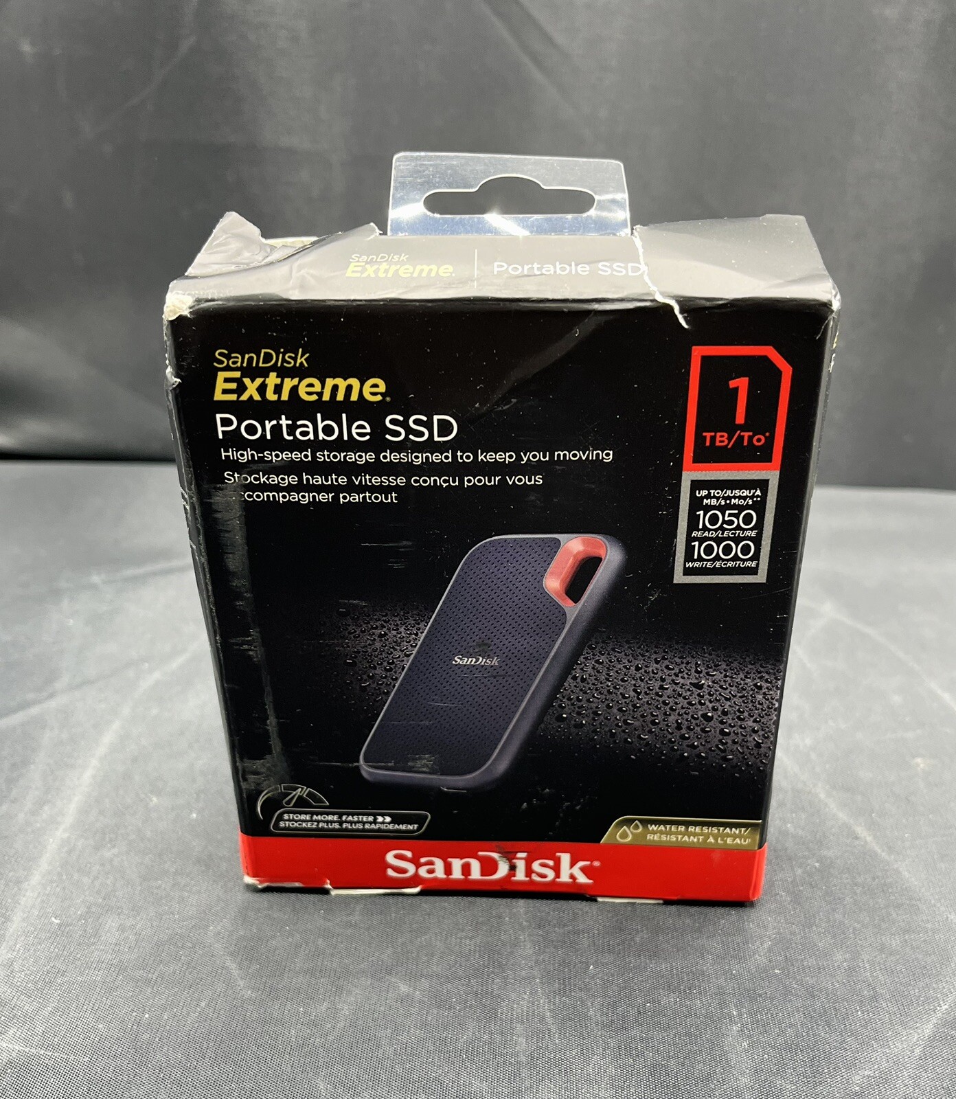 SanDisk Extreme 1TB Portable External SSD (SDSSDE60-1T00-G25)