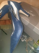 MARIPE DAMEN SCHUHE ELEGANTE ABENDSCHUHE PUMPS AUS LEDER MARINE GR. 38 NEU