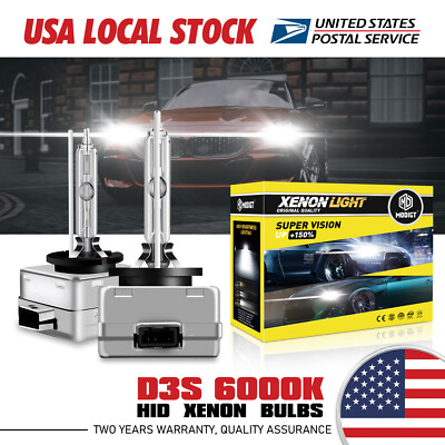 NEW OEM D3S 6000K 42403 42302 66340 66340HBI HID XENON HEADLIGHT BULBS SET OF 2
