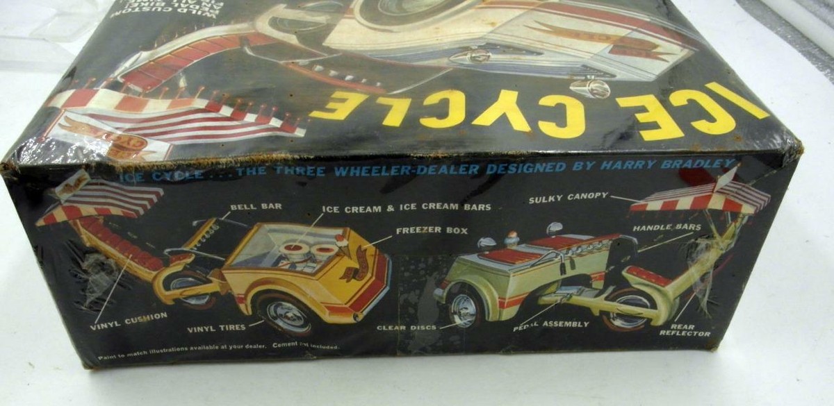 1960'S ORIGINAL MPC ICE CYCLE #415 SEALED MODEL KIT 1/12 HARRY