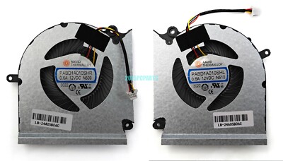 New MSI Vector GP68HX 12VH 12VI GP68HX 13VF 13VG 13VH CPU / GPU Cooling Fans