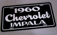 1960 Chevrolet Impala License Plate Car Tag 60 Chevy 348 Tri Power Lowrider