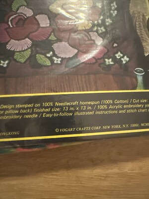 Vintage Vogart Crafts Crewel Stitchery Planter Kit A Little Pot