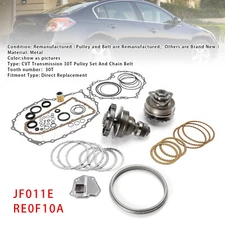 Transmission CVT Pulley 30T W/Belt+Chain＆Rebuild Kit RE0F10A JF011E For NISSAN
