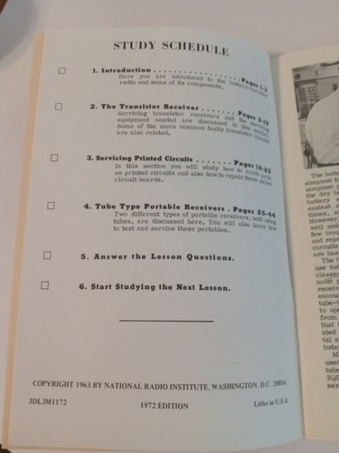 1973 Narodowy Instytut Radia Serwis odbiorników przenośnych 43BB - Zdjęcie 3 z 6