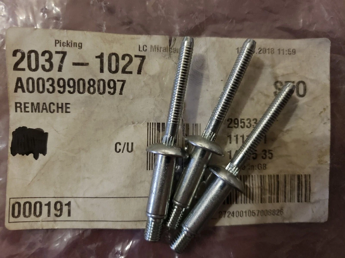 Rivet - Mercedes-Benz (A003-990-80-97) 3 RIVETS BAG | USA DEALER 