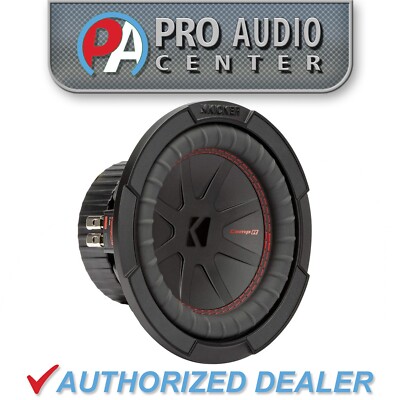 48CWR82 KICKER 8'' CompR Subwoofer Sub 300W RMS 2 Ohm DVC